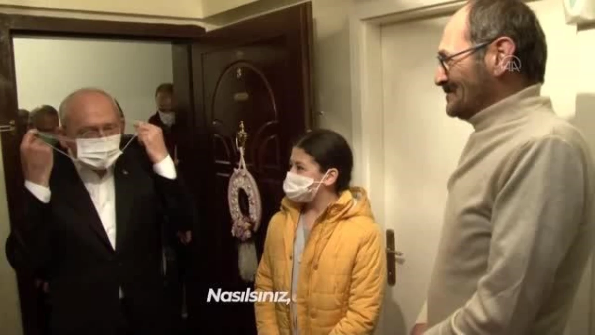 Kılıçdaroğlu e-postayla kendisini evine davet eden öğrenci ve ailesiyle bir araya geldi