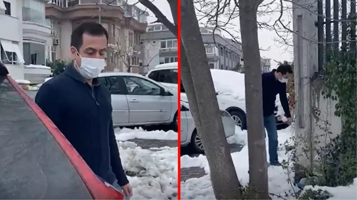 Sokak hayvanlarını besleyen hostes, kendisine engel olan adama isyan etti