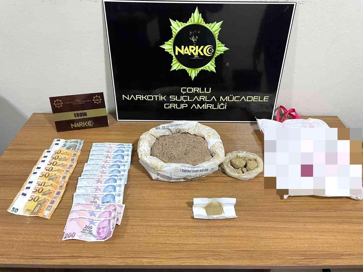 Tekirdağ\'da 2 kilo eroin ele geçirildi