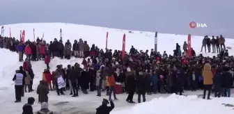 Van'da 'Kızakla Kayma Festivali' renkli görüntülere sahne oldu
