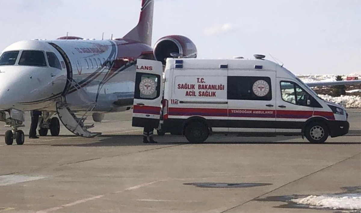 Son dakika haber! Kalp hastası bebek ambulans uçakla Konya\'ya sevk edildi