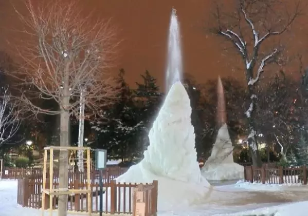 Ankara'nın simgelerinden Mogan Gölü ve Kuğulu Park buz tuttu