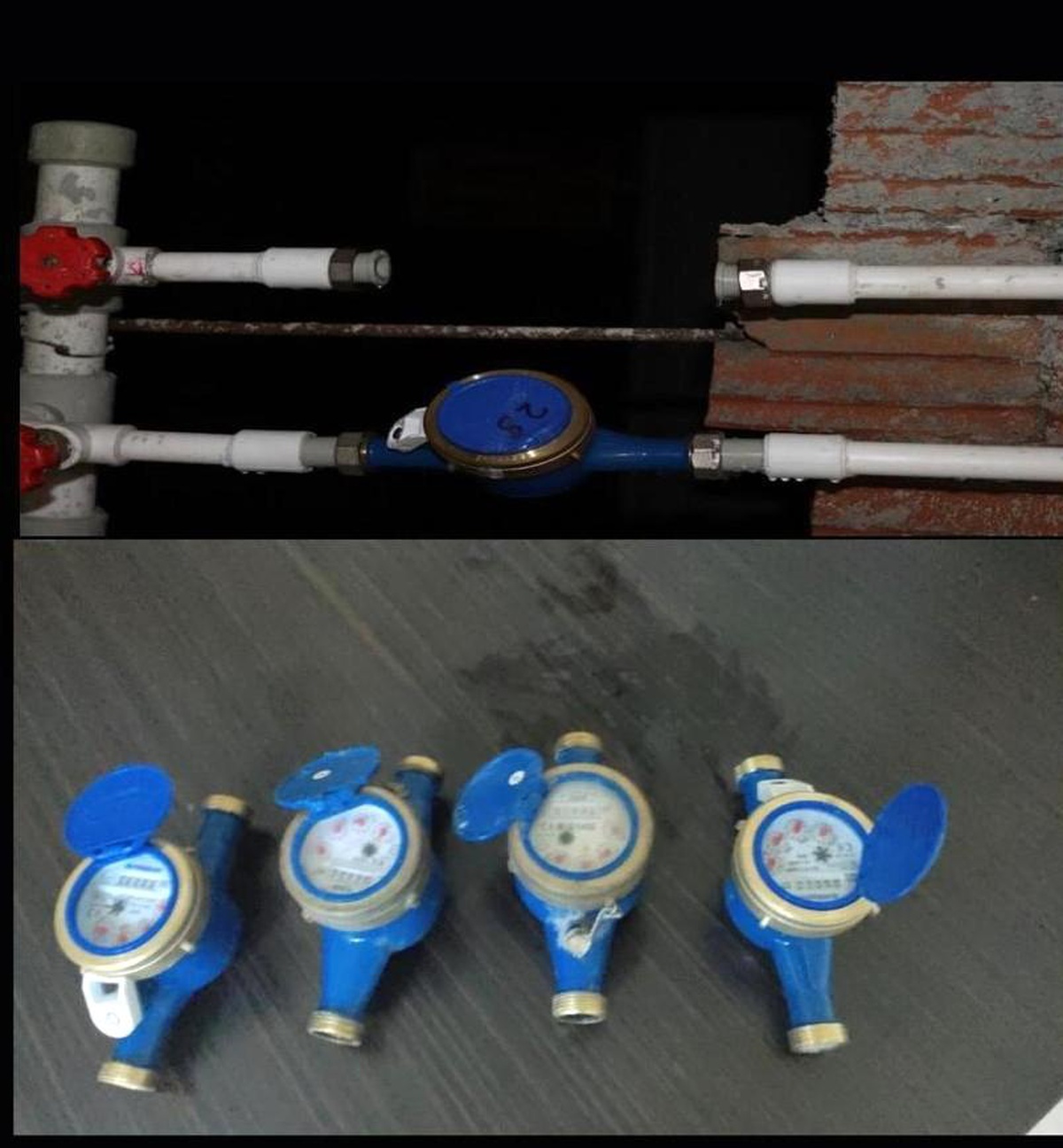 Hırsız, çaldığı sayaçlarla birlikte yakalandı
