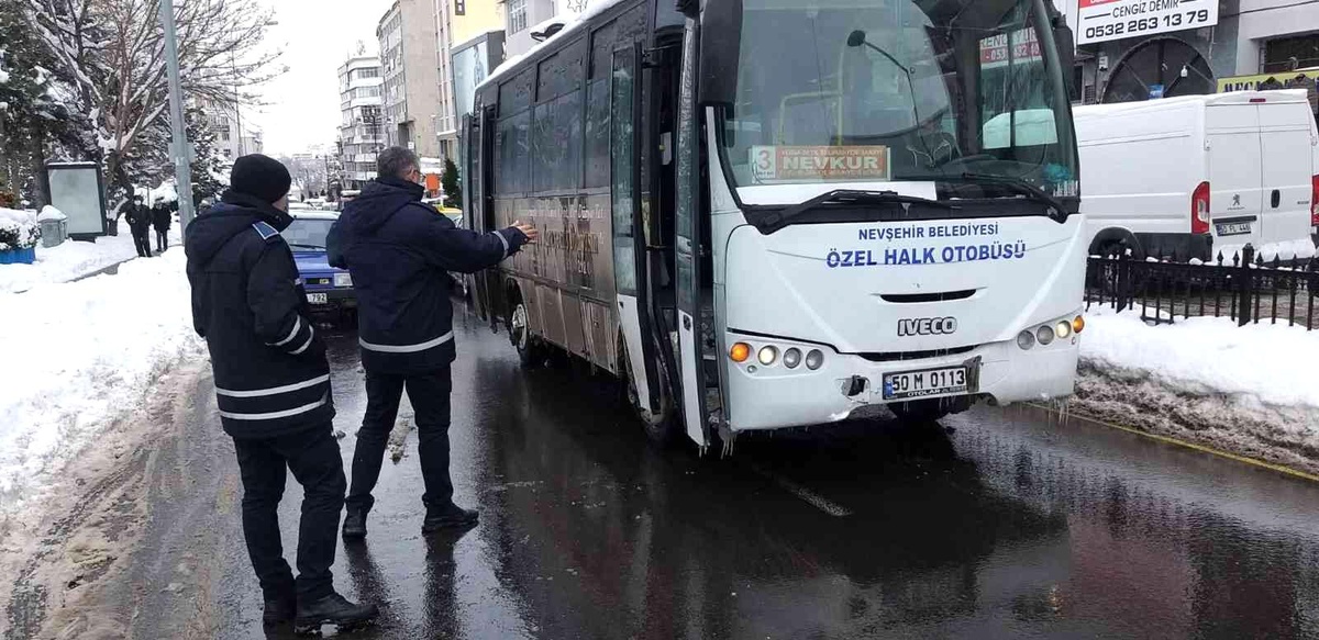 Nevşehir\'de halk otobüsleri denetlendi