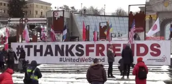 Son dakika haber! Ukrayna'ya ve Ukrayna Silahlı Kuvvetlerine uluslararası yardım sağlayan ülkeler için şükran mitingi
