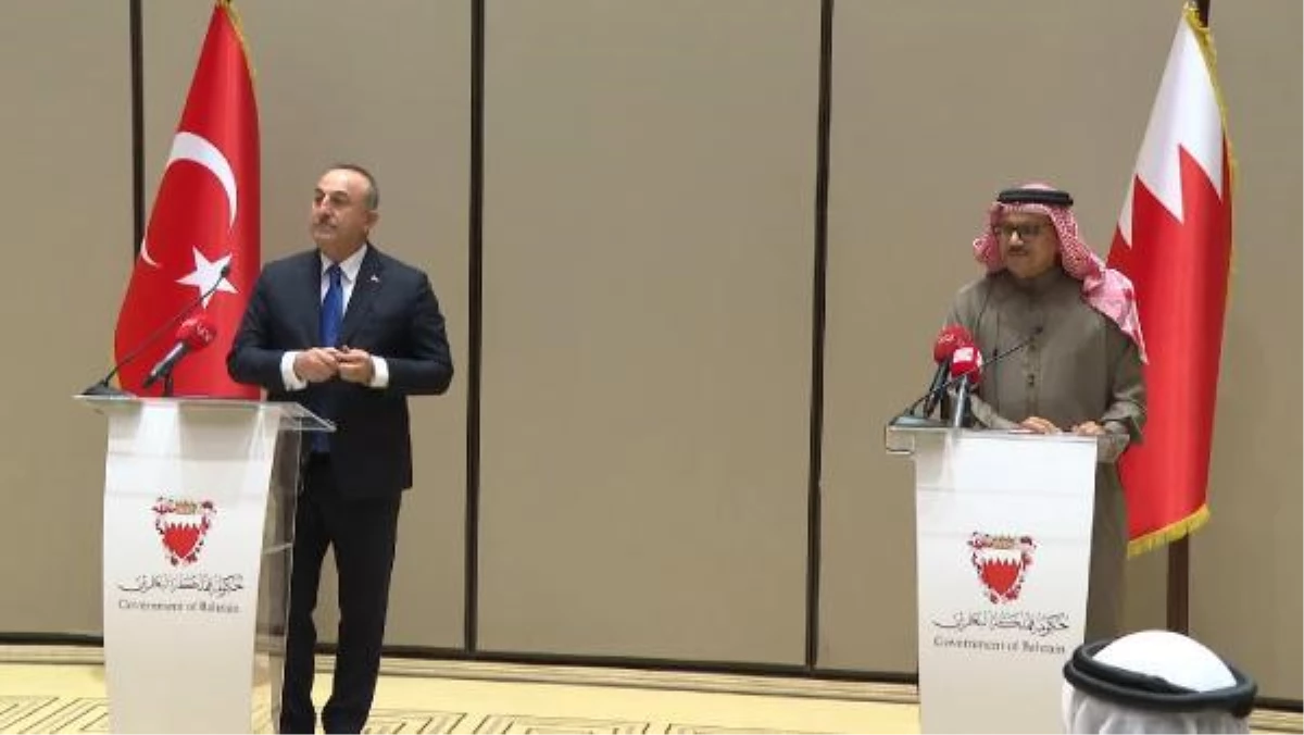 Dışişleri Bakanı Çavuşoğlu, Bahreynli mevkidaşıyla ortak basın toplantısı yaptı