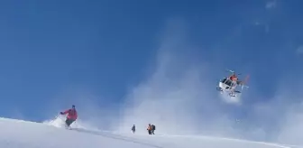 Kaçkar Dağları'nda 'heliski' heyecanı sürüyor