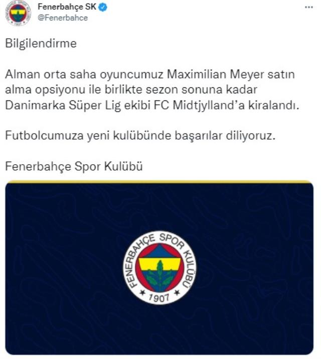Son Dakika: Fenerbahçe'de sürpriz veda! Alman yıldızla yollar resmen ayrıldı