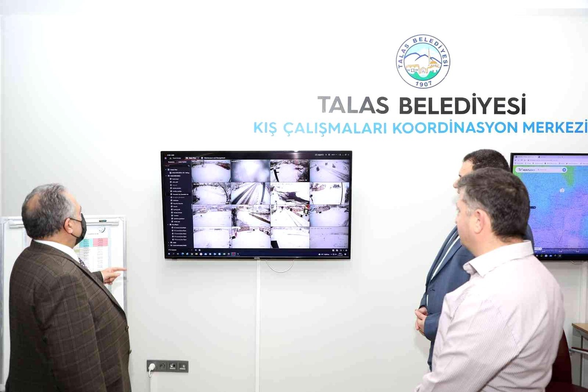Talas\'ta kış çalışmaları bu merkezden koordine ediliyor