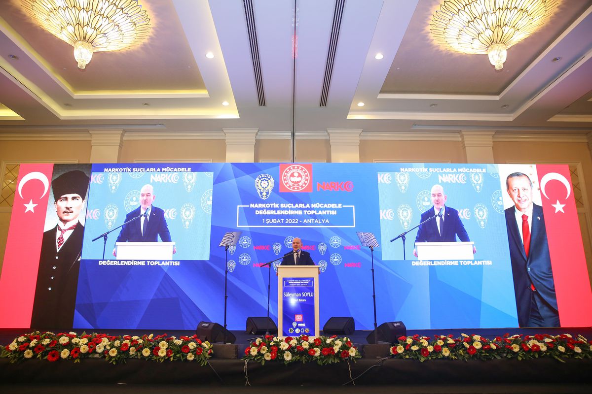 Son dakika haber... Bakan Soylu "Narkotik Suçlarla Mücadele Değerlendirme Toplantısı"nda konuştu: (1)