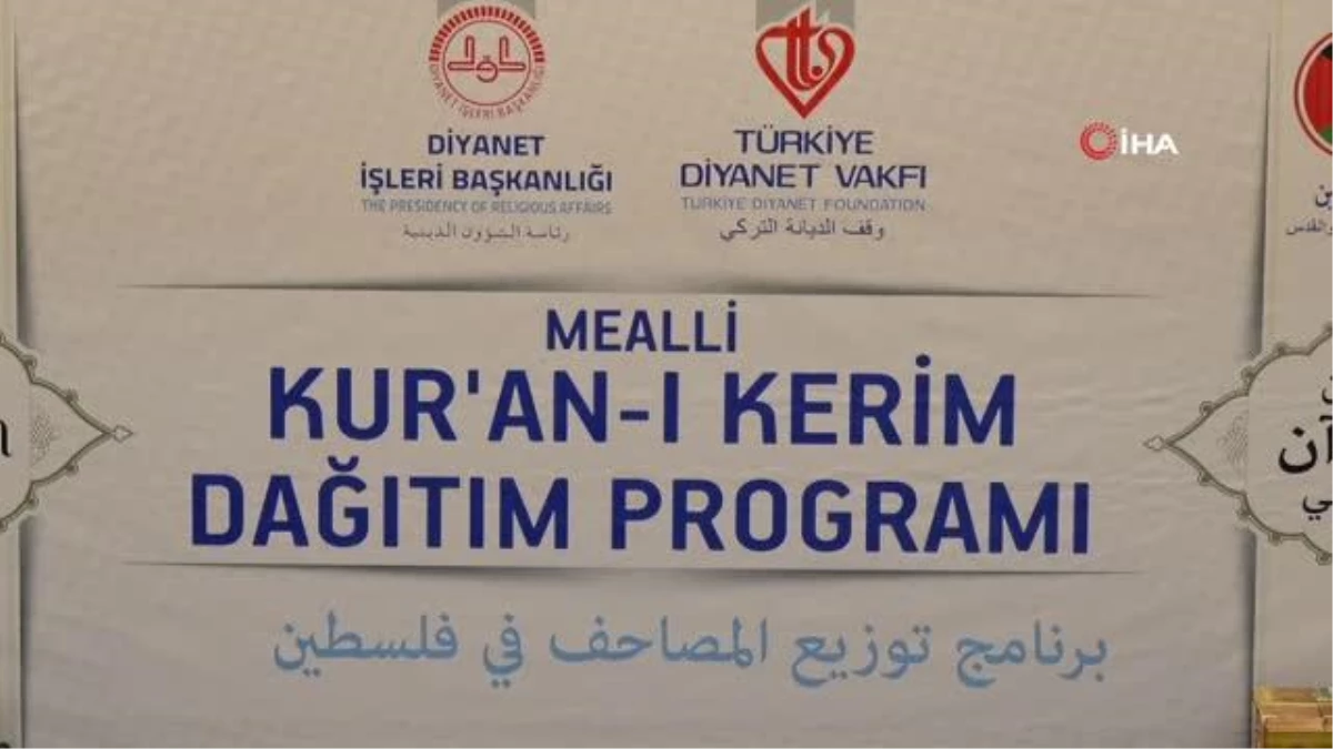 Batı Şeria\'da Türk Diyanet Vakfı desteğiyle 30 bin Kur\'an-ı Kerim dağıtıldı