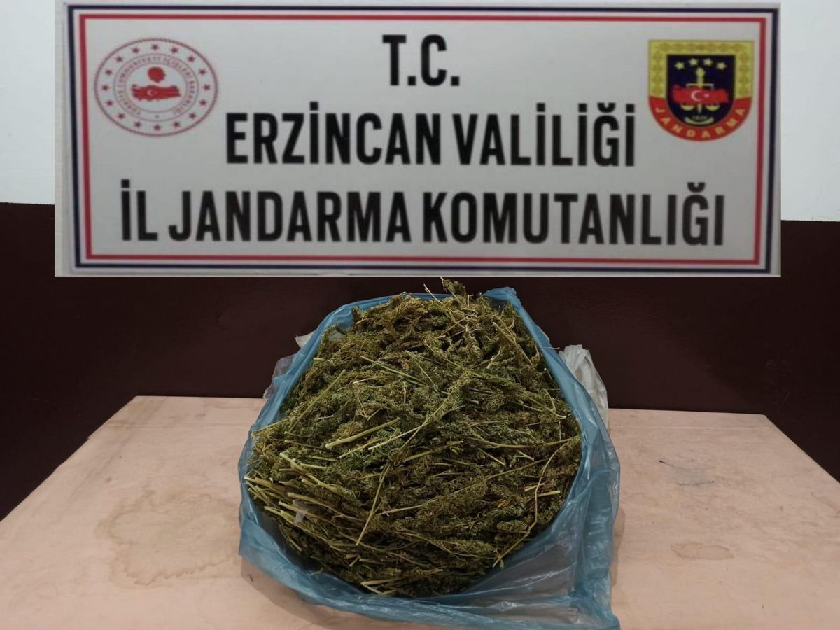 Erzincan\'da yolcunun bagajında 2 kilo 848 gram uyuşturucu bulundu