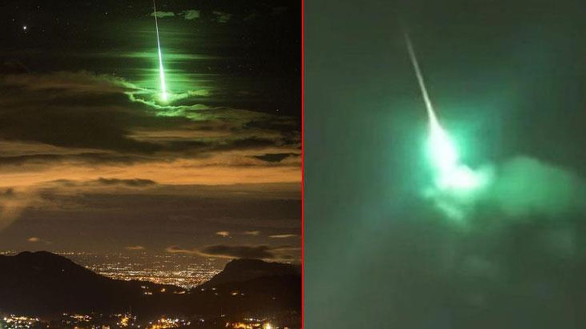 Gökyüzünde yeşil ışık saçan göktaşının Türkiye\'de görüntülendiği iddiası