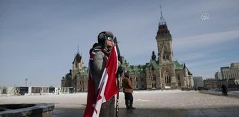 Kanada'da aşı karşıtı kamyon sürücüleri protesto düzenledi