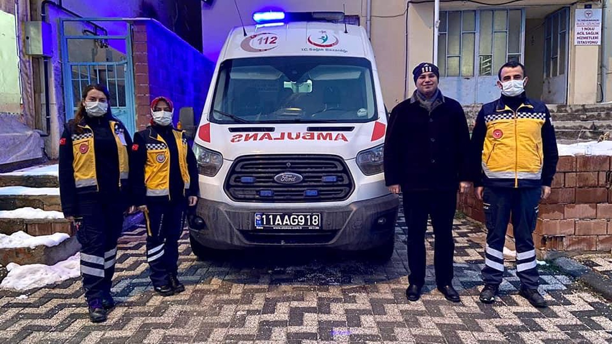 Kaymakam Şahin, nöbet tutan sağlık çalışanları ziyaret etti