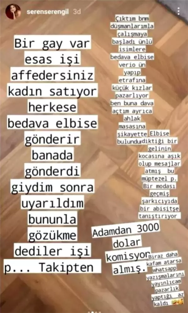 Seren Serengil, 'kadın Satıyor' Notuyla Paylaştı