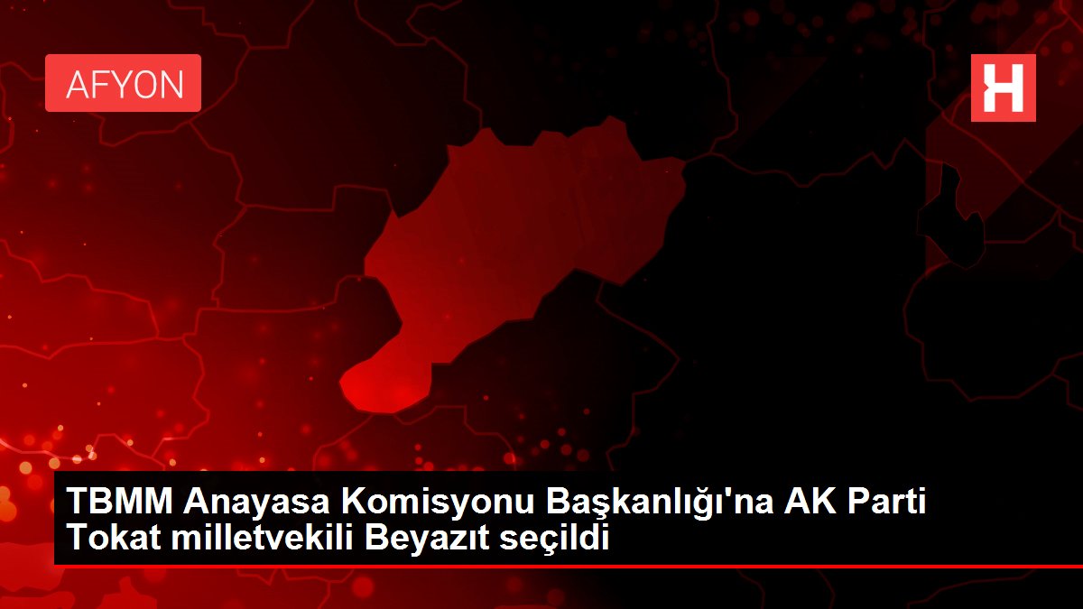 TBMM Anayasa Komisyonu Başkanlığı'na AK Parti Tokat milletvekili Beyazıt seçildi