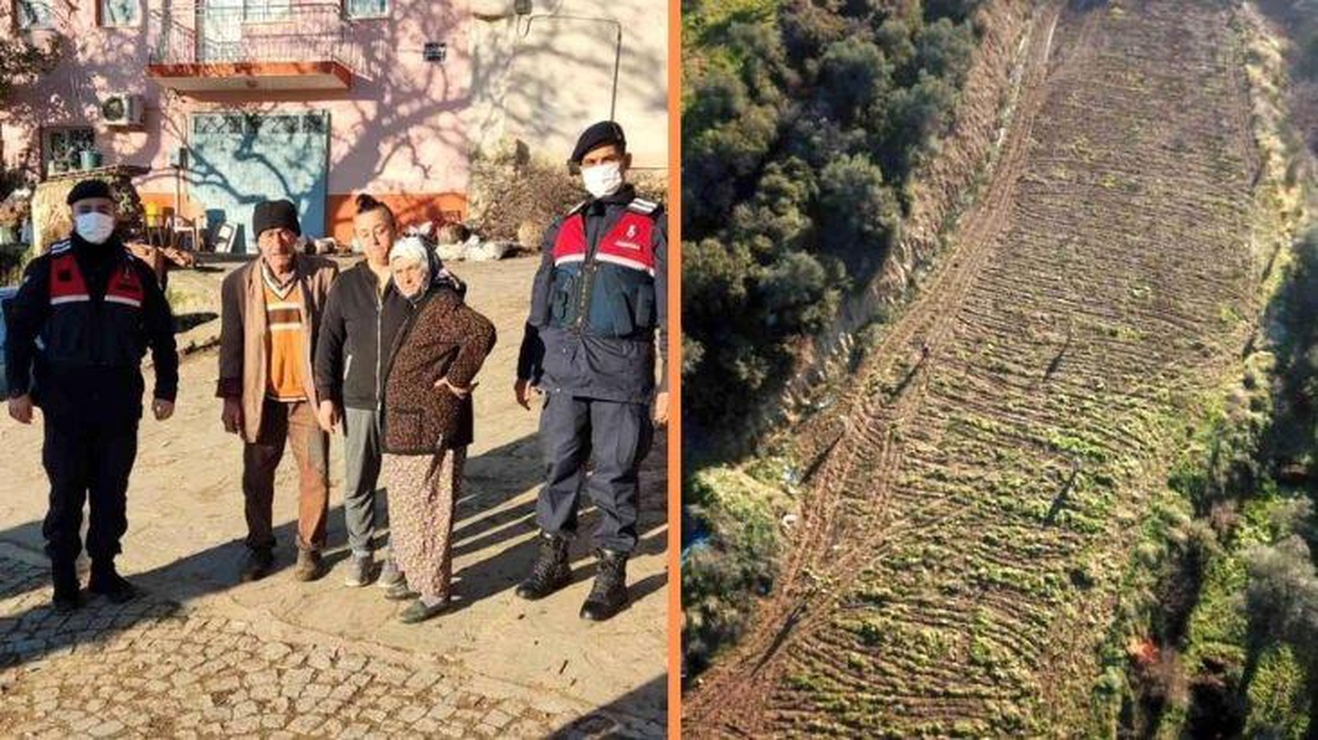 Alzheimer hastası nine 2 gündür kayıptı! Jandarma çareyi drone ile aramakta buldu