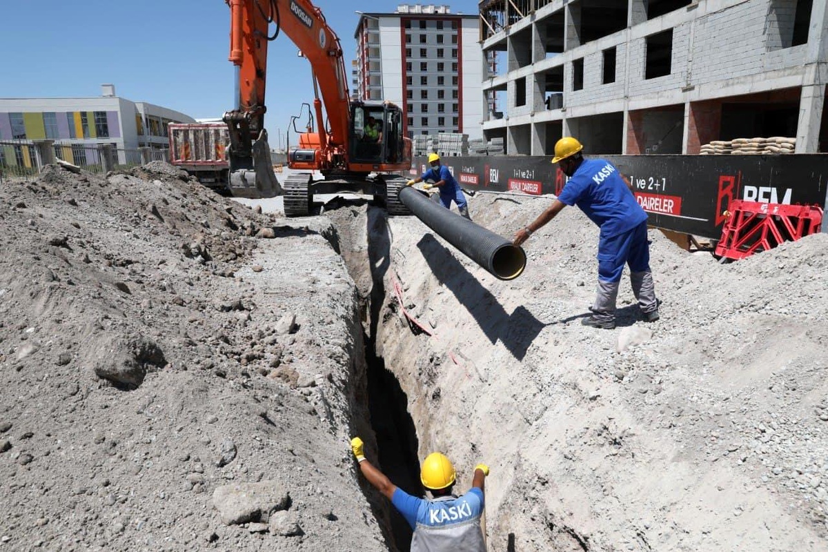 KASKİ\'den Kocasinan ilçesine 37 milyon liralık altyapı yatırımı