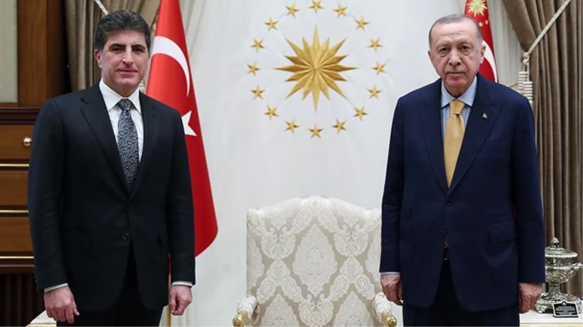 Beştepe\'de sürpriz görüşme! Erdoğan, IKBY Başkanı Neçirvan Barzani\'yi kabul etti