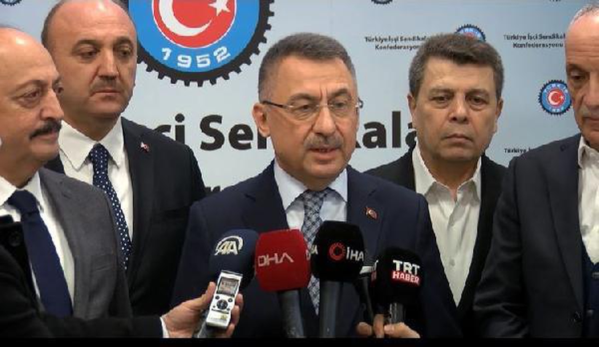 Cumhurbaşkanı Yardımcısı Oktay ve Bakan Bilgin\'den Türk-İş\'e ziyaret