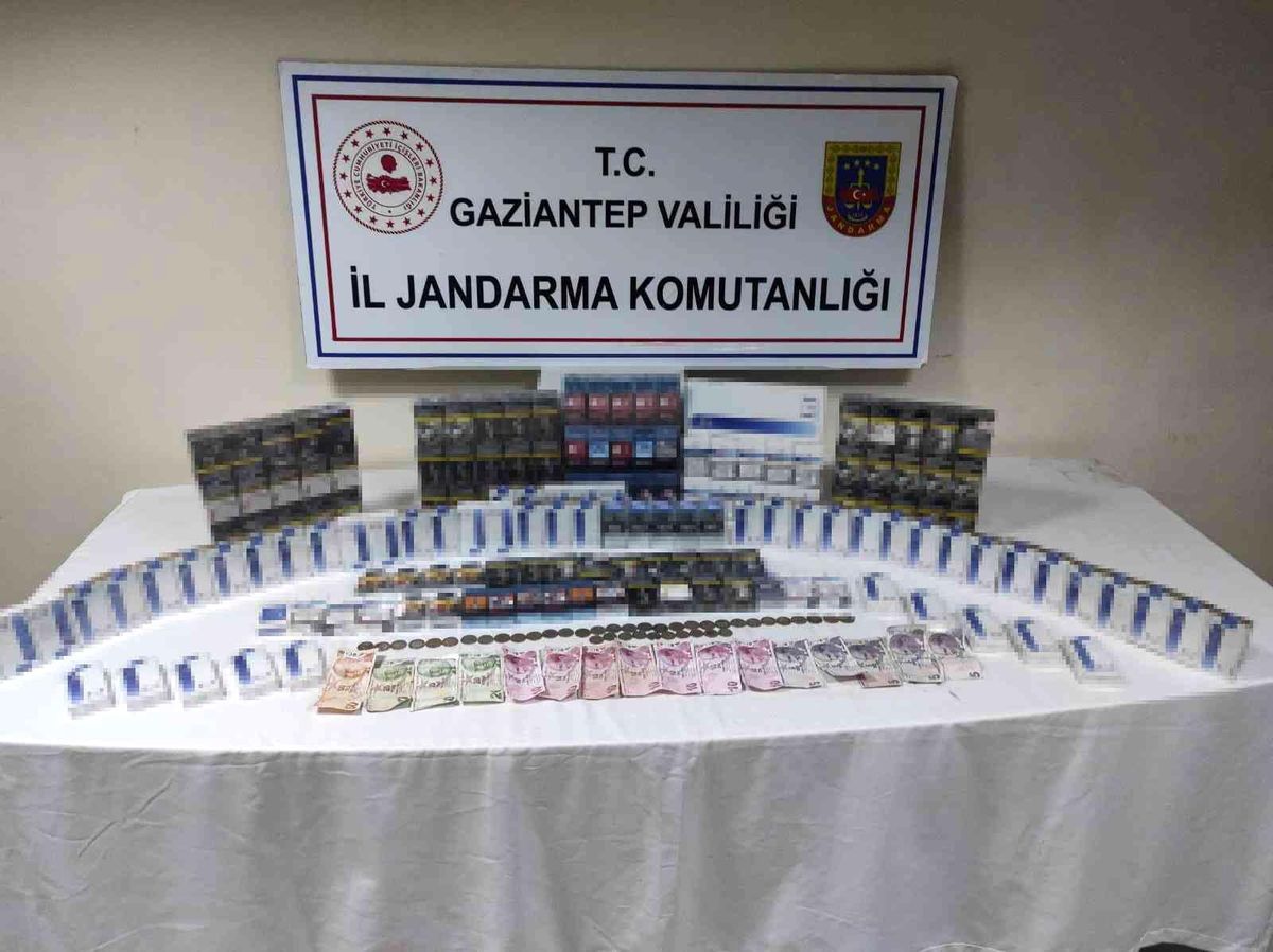 Gaziantep\'te bin 850 paket kaçak sigara ele geçirildi