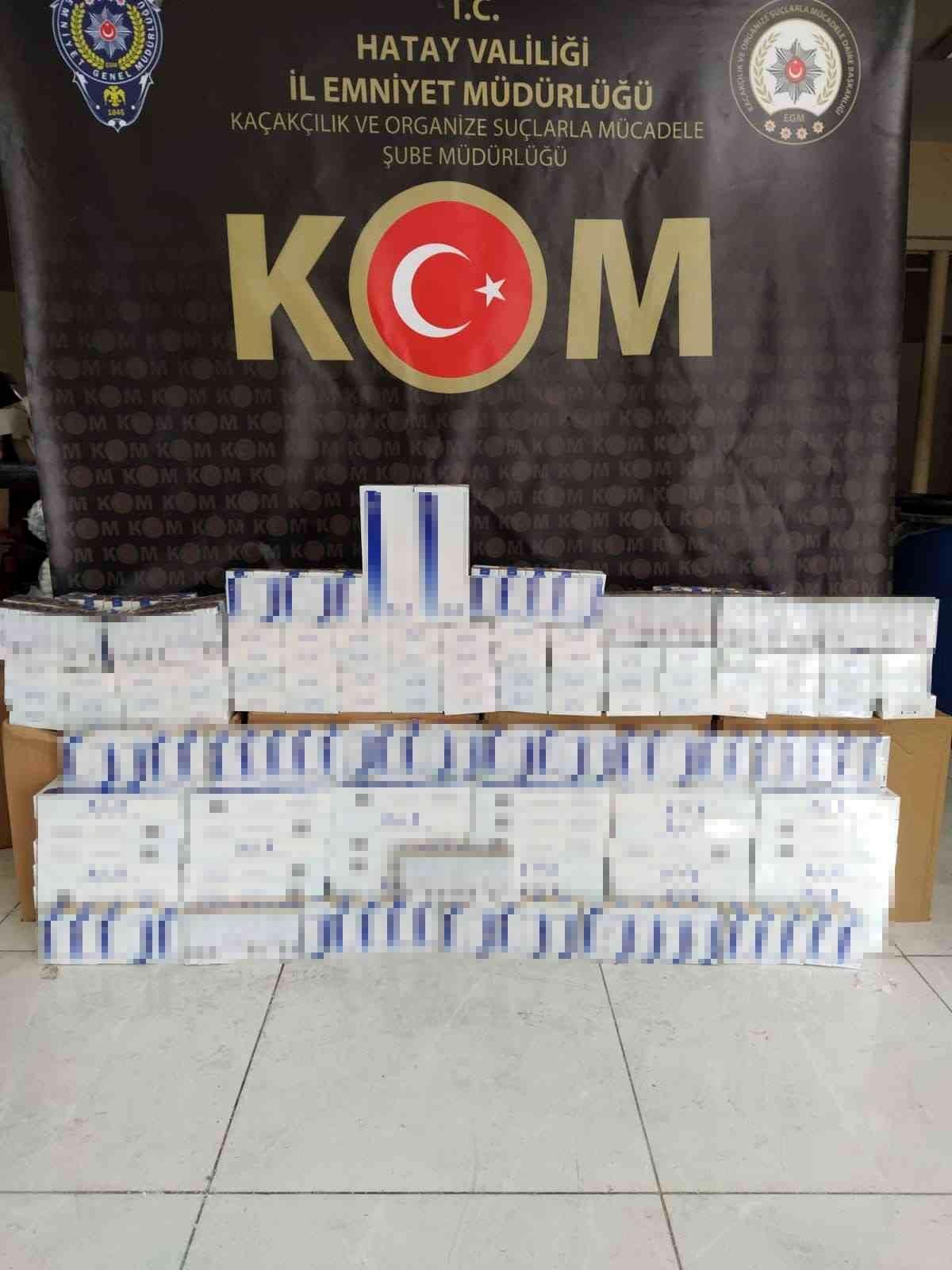 Hatay\'da bin 260 paket kaçak sigara ele geçirildi