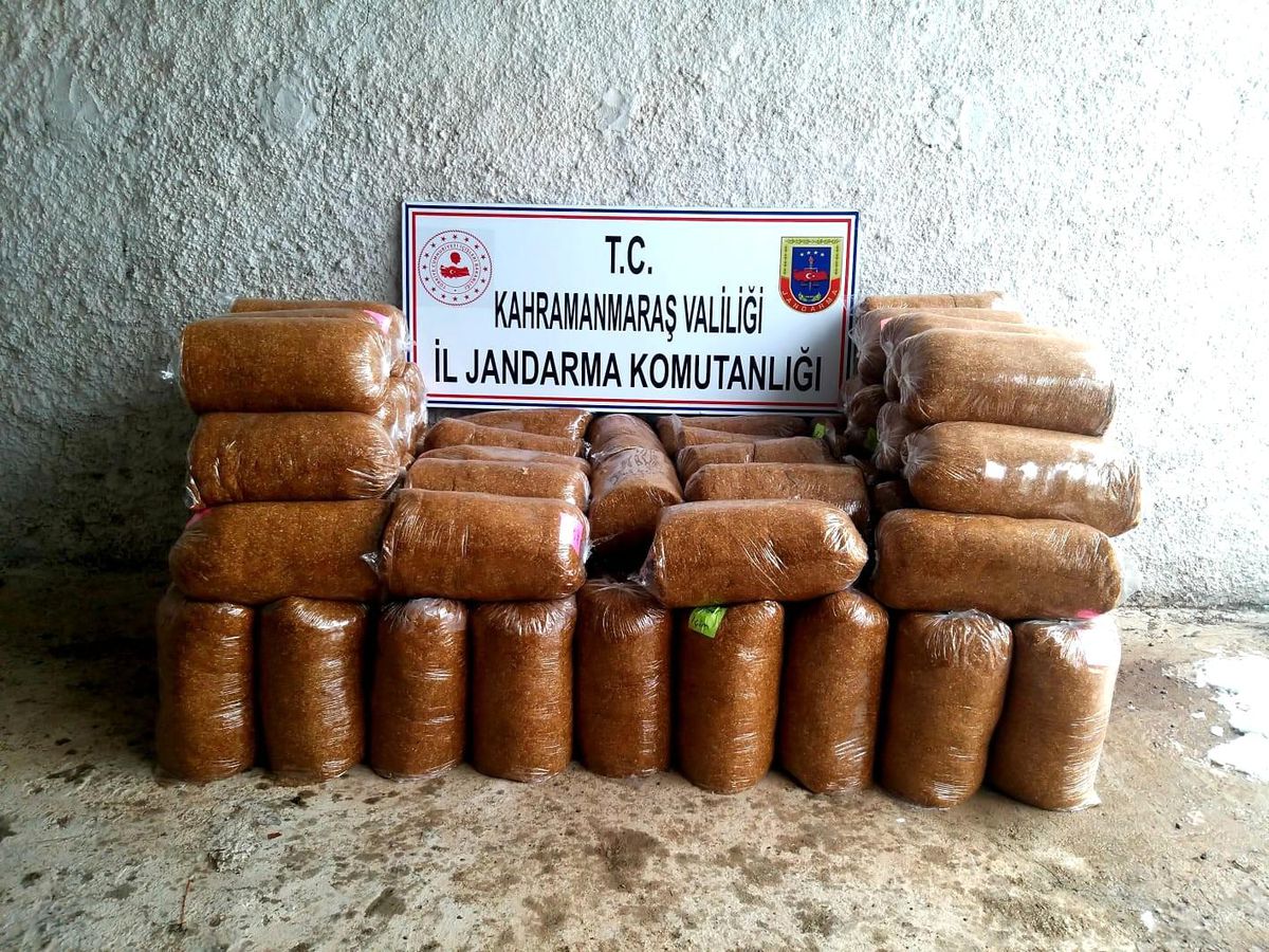 Kahramanmaraş\'ta 210 kilogram kaçak tütün ele geçirildi