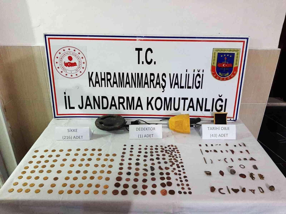 Kahramanmaraş\'ta tarihi eser kaçakçılığına 1 gözaltı