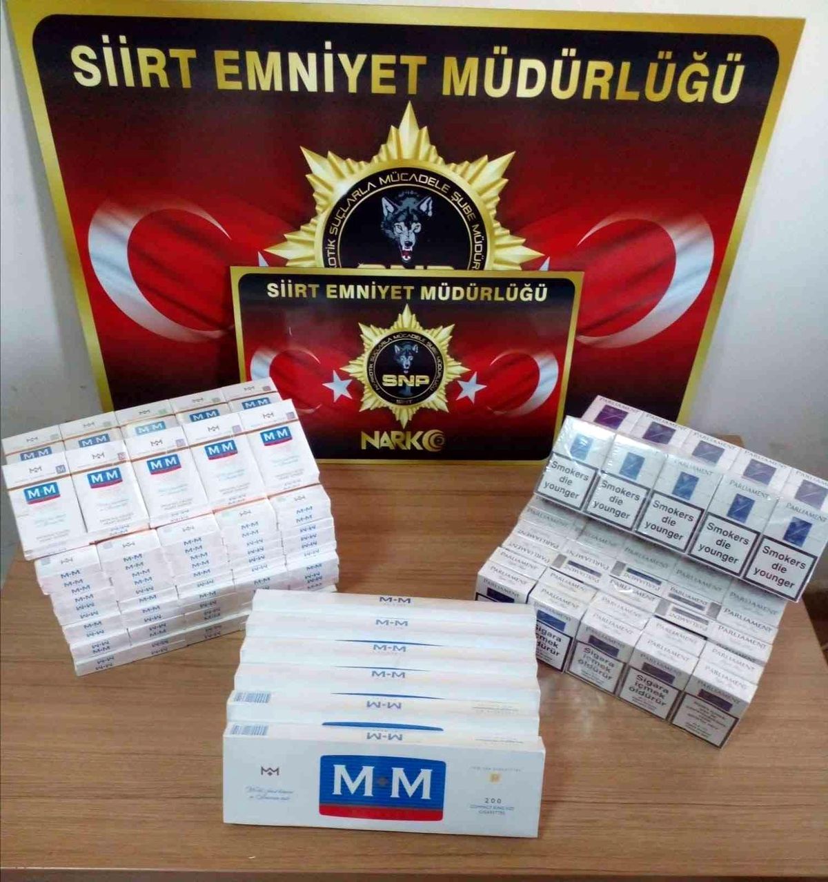 Siirt\'te 280 paket kaçak sigara ele geçirildi