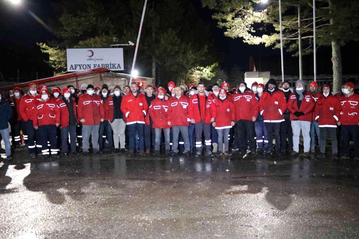 Türk Kızılay Afyonkarahisar Maden Suyu Fabrikasında üretim tekrar başladı