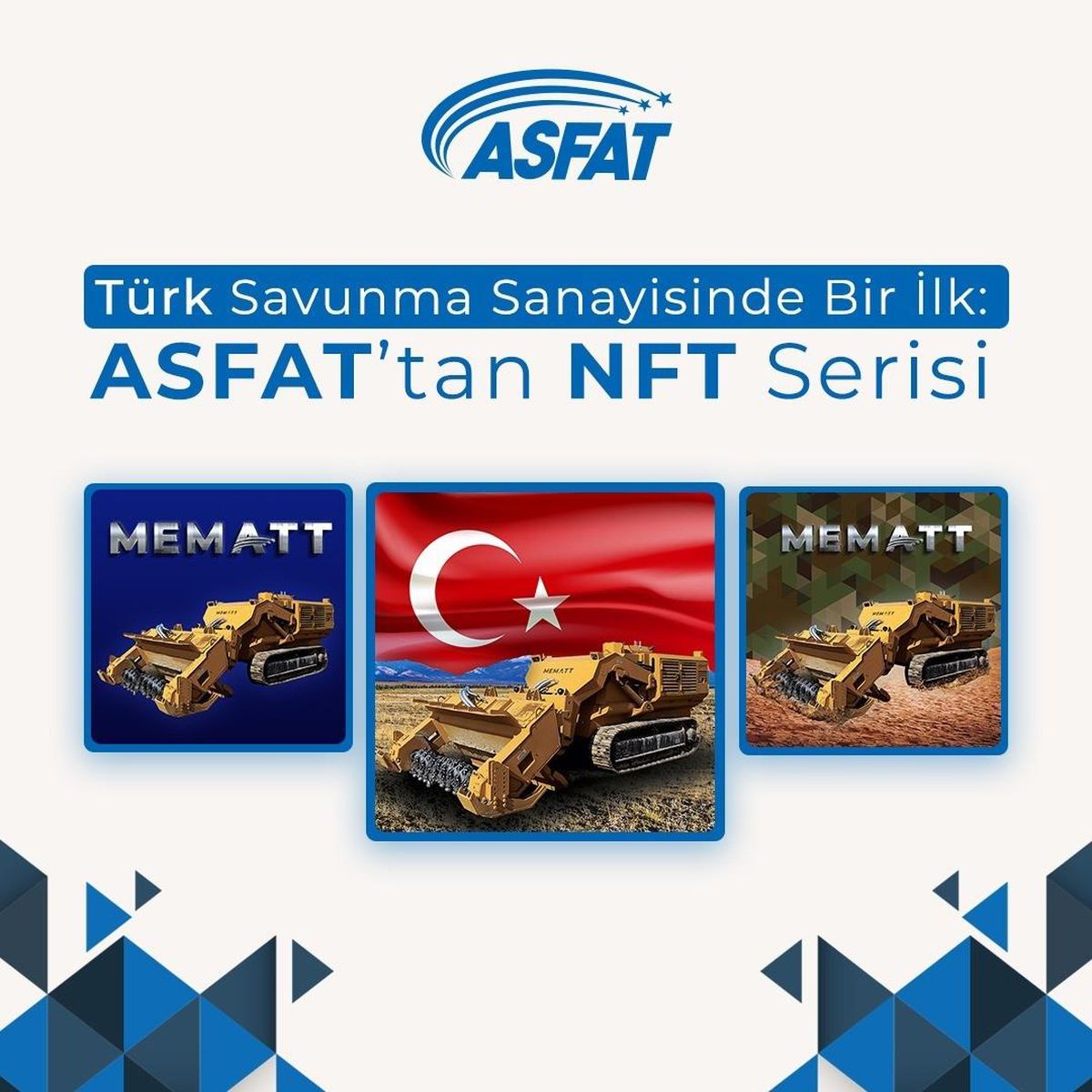 Türk savunma sanayiinde bir ilk: ASFAT\'tan NFT serisi