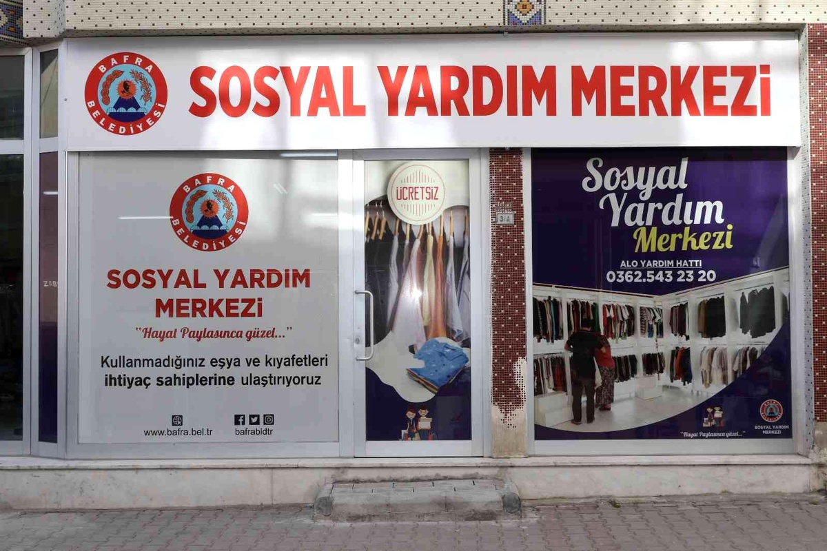 Bafra Sosyal Yardım Merkezi ihtiyaç sahiplerinin yanındı