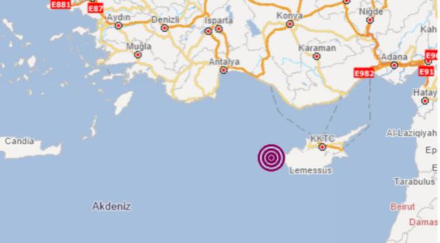 Son Dakika: Antalya açıklarında 5,1 büyüklüğünde deprem meydana geldi.