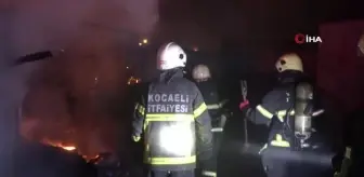 Yabancı uyruklu şahısların yaşadığı konteyner yanarak küle döndü