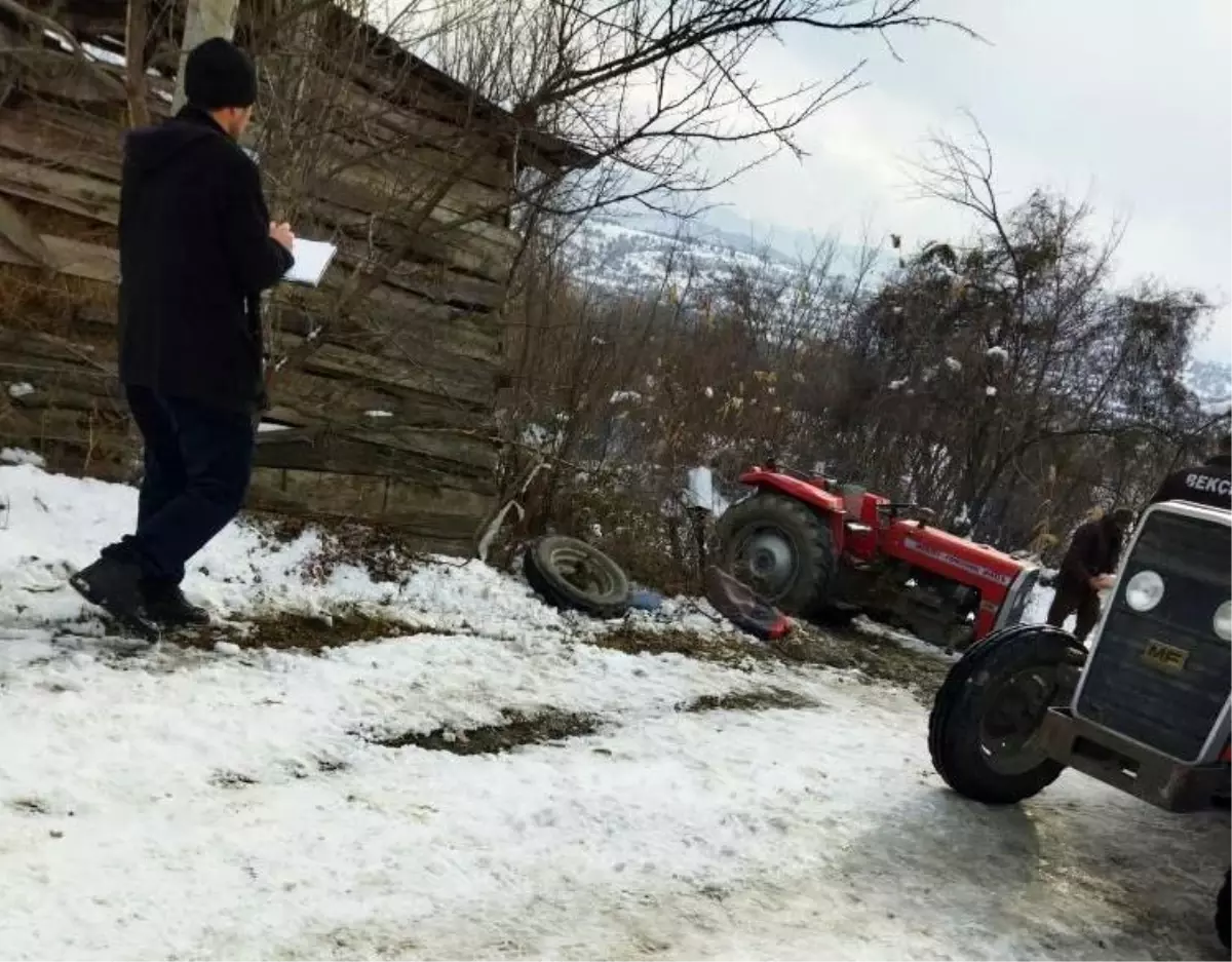 Son dakika haberleri... Devrilen traktörün sürücüsü hayatını kaybetti