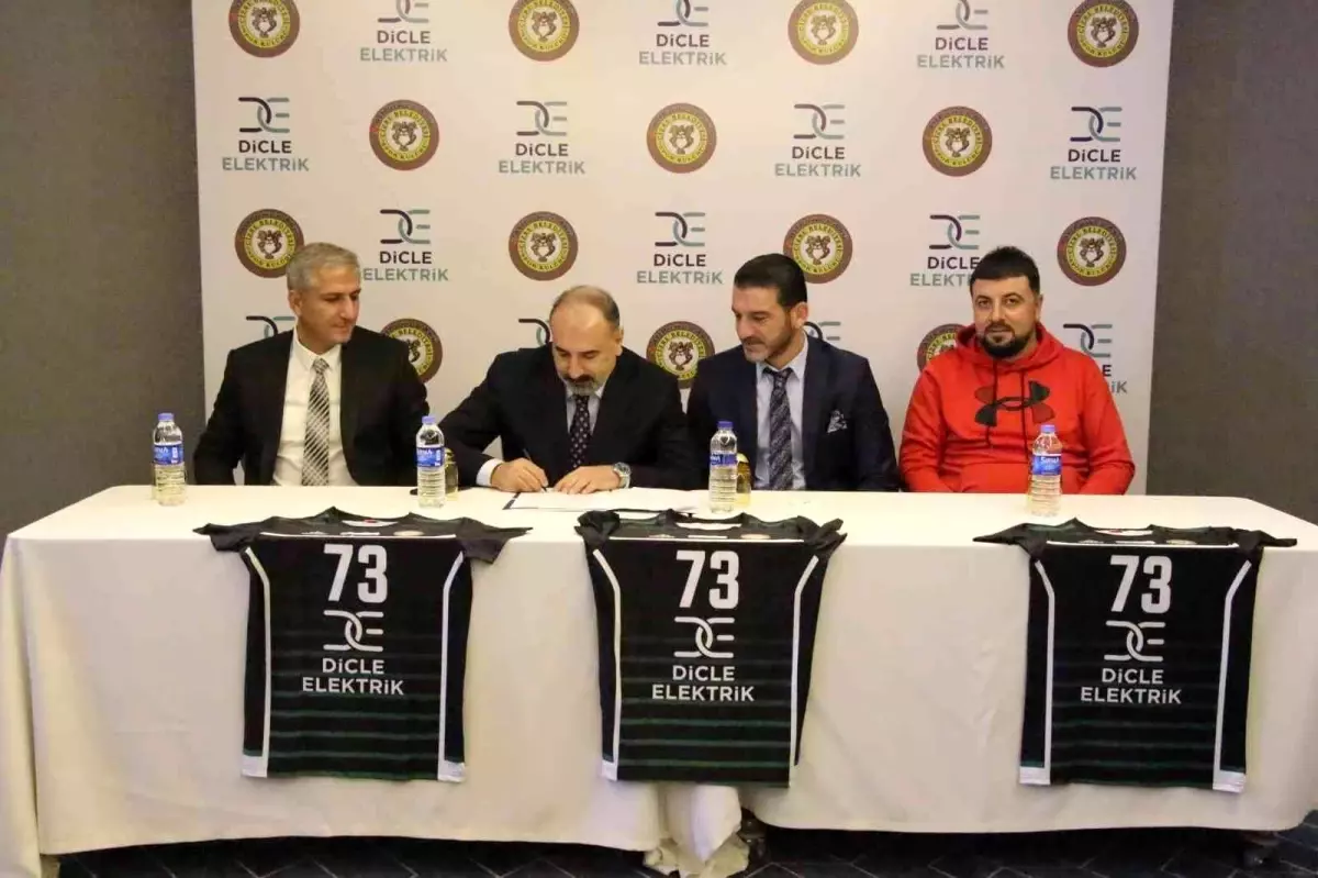 Dicle Elektrik, Allpower Akü Cizre Belediyespor\'un forma sponsoru oldu