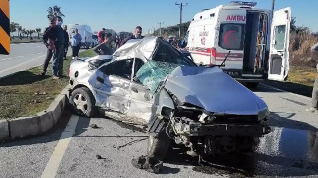 Hastane dönüşü tır ile çarpışan otomobilde bulunan yaşlı çift hayatını kaybetti, torunları yaralandı