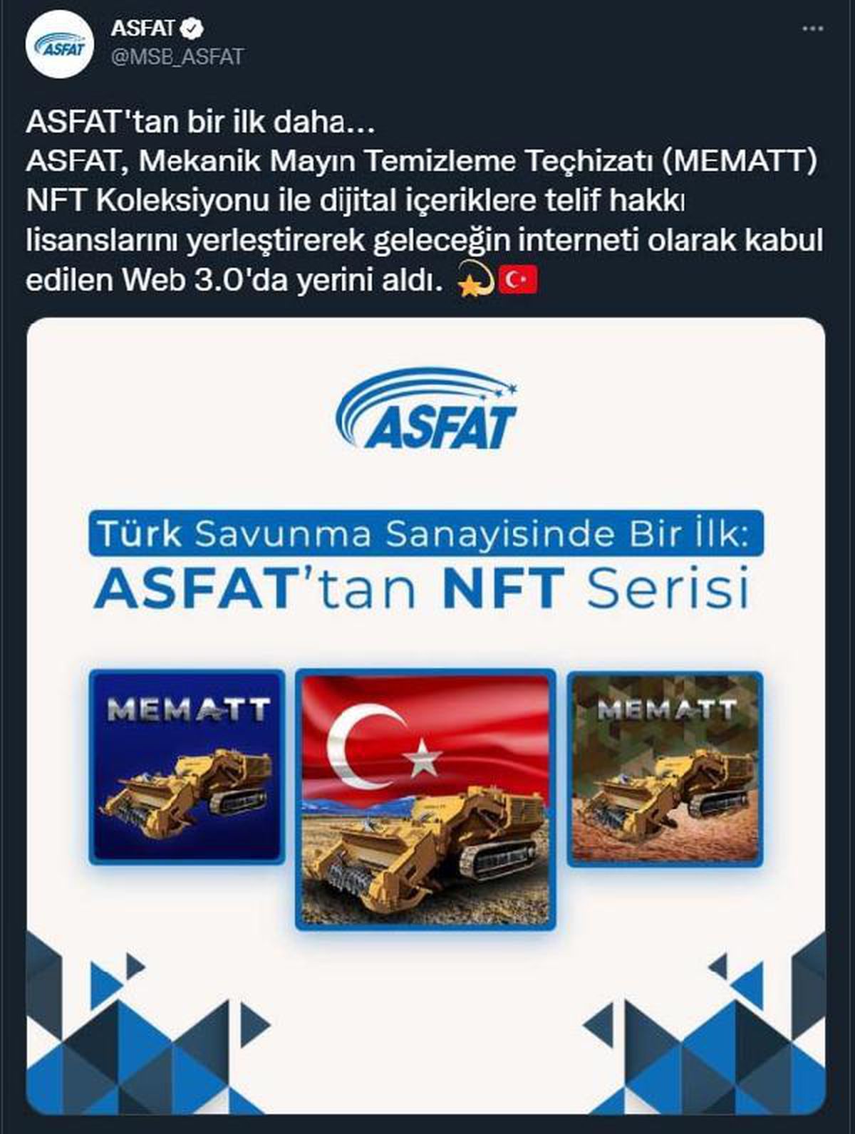 MEMATT, NFT teknolojisiyle lisanslanıp, Web 3.0\'da yer aldı