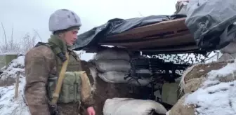 Svitlodarsk bölgesindeki Ukrayna askerleri