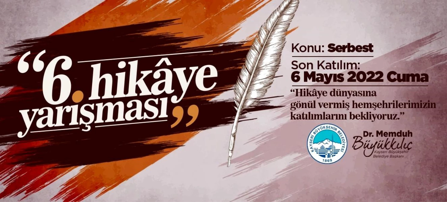 Kayseri\'de 6. Hikaye Yarışması\'na başvurular 11 Şubat\'ta başlıyor