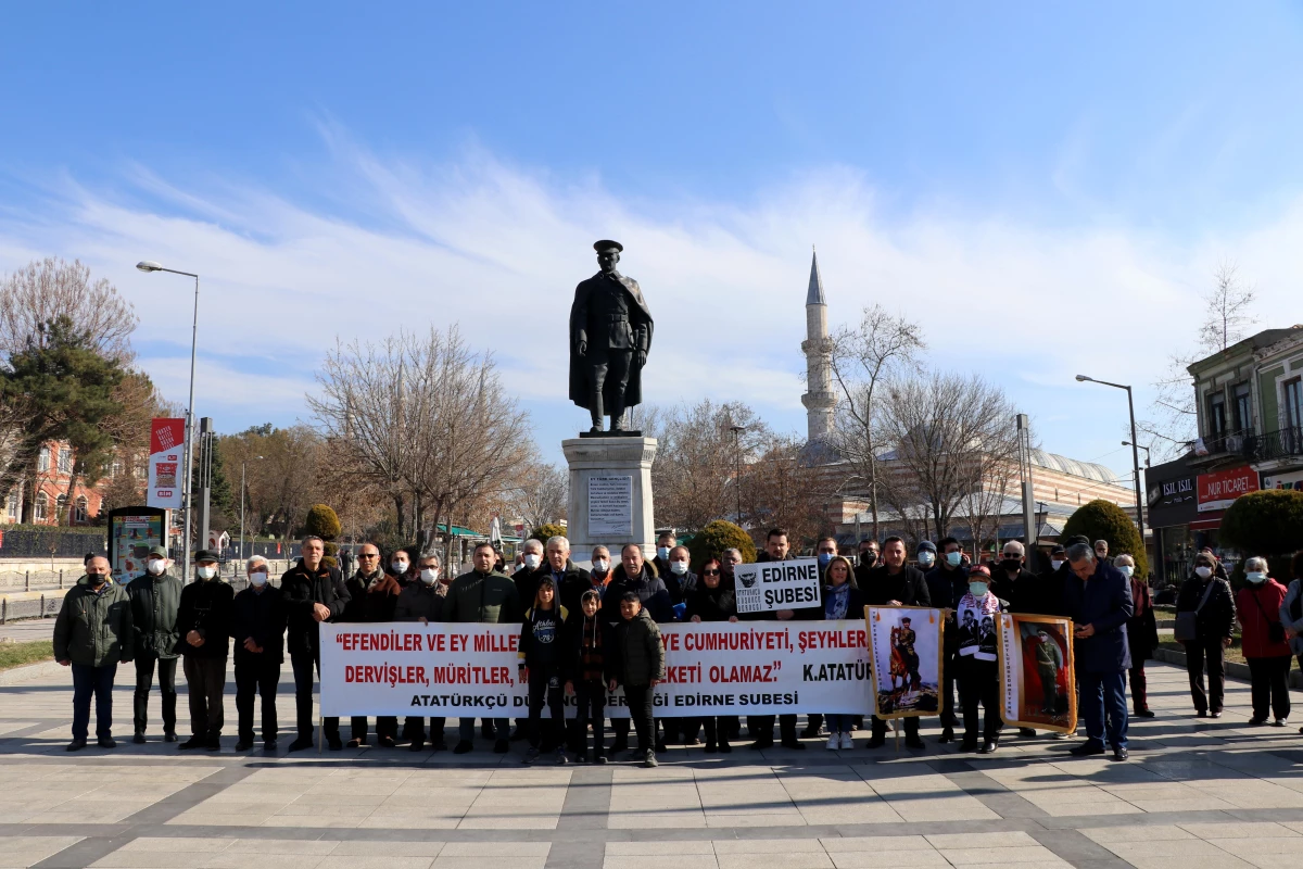 Atatürk ve Adalet anıtlarına saldırılara Edirne\'den tepki