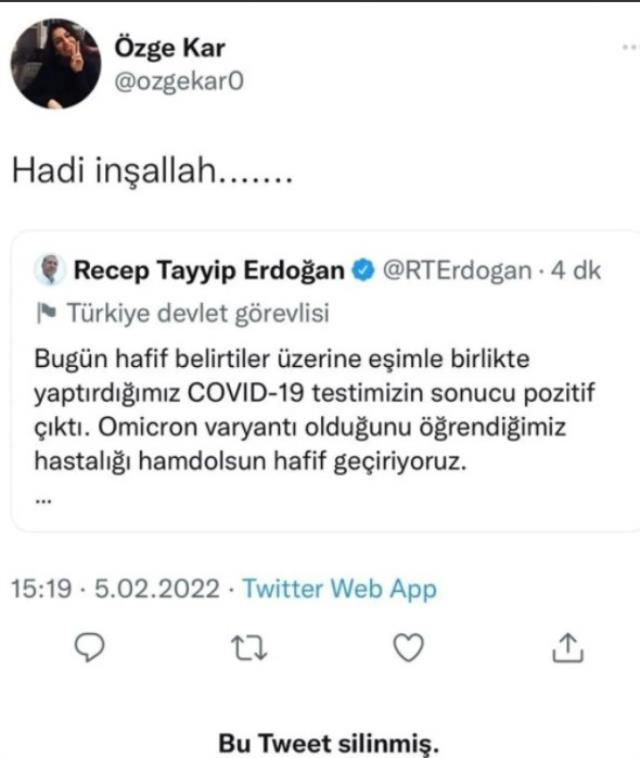 Bir çirkin paylaşım daha! Editör, Cumhurbaşkanı Erdoğan için 'Hadi inşallah' dedi! Karar gazetesi derhal işten çıkarttı