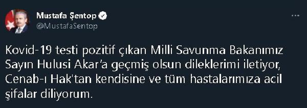 Son dakika haber: Bakan Akar, koronavirüse yakalandı (3)