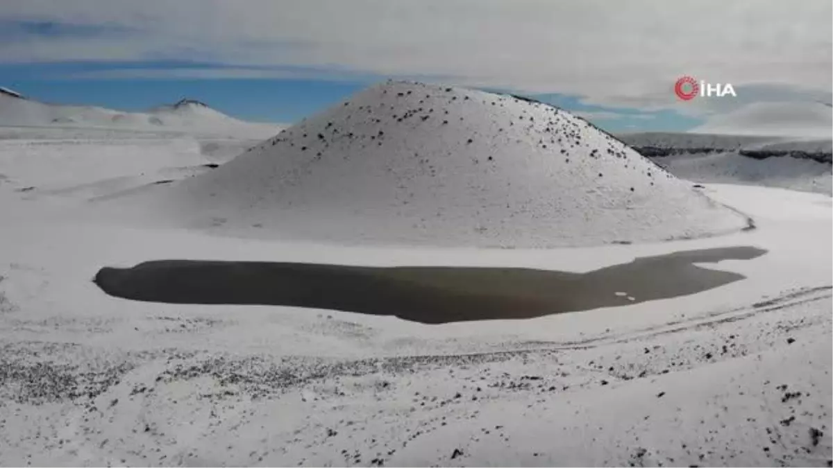 Son dakika haber: Kar yağışları, kuruyan Meke Gölü'ne umut oldu