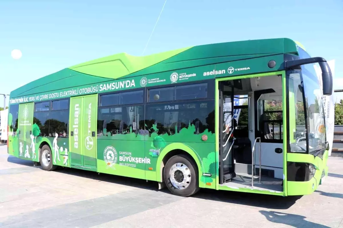 Samsun\'a elektrikli otobüs dönemi nisanda başlıyor