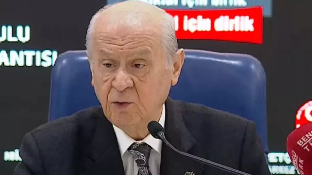 Son Dakika: Devlet Bahçeli: Erken seçim Türkiye\'nin gündeminde yoktur