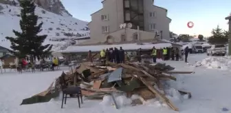 Sundurmanın çöktüğü kayak merkezinde hayat normale döndü