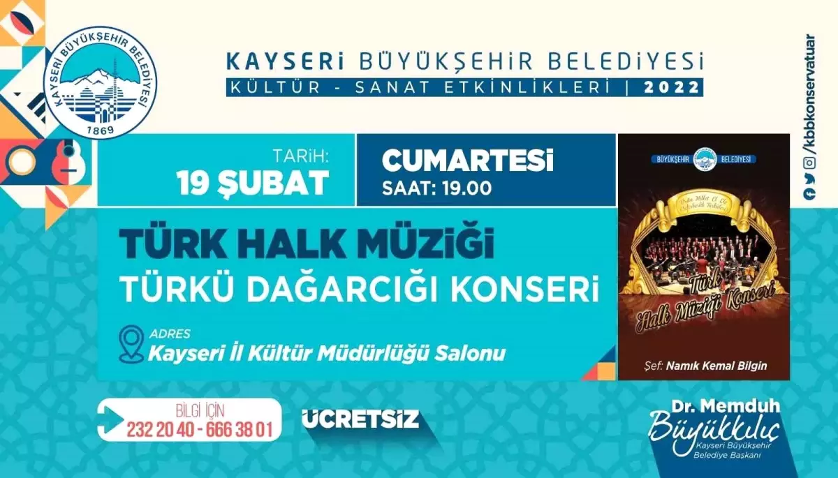 Büyükşehir \'Türkü Dağarcığı\' Konseri düzenleyecek