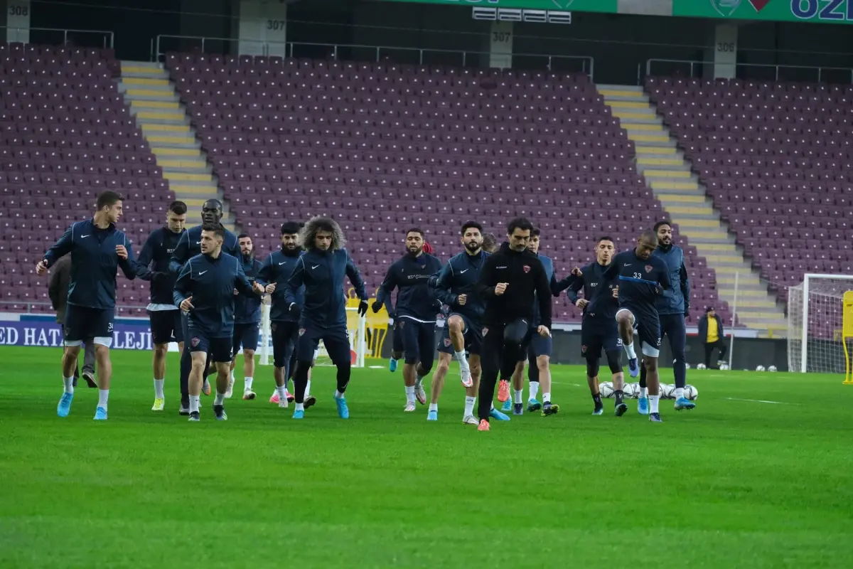 Hatayspor, Antalyaspor maçının hazırlıklarını sürdürdü